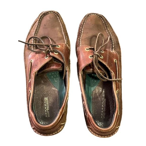 Sperry Top-Sider Mako Collection Brown Leather Boat Shoes | Men’s 13M - Picture 3 of 7